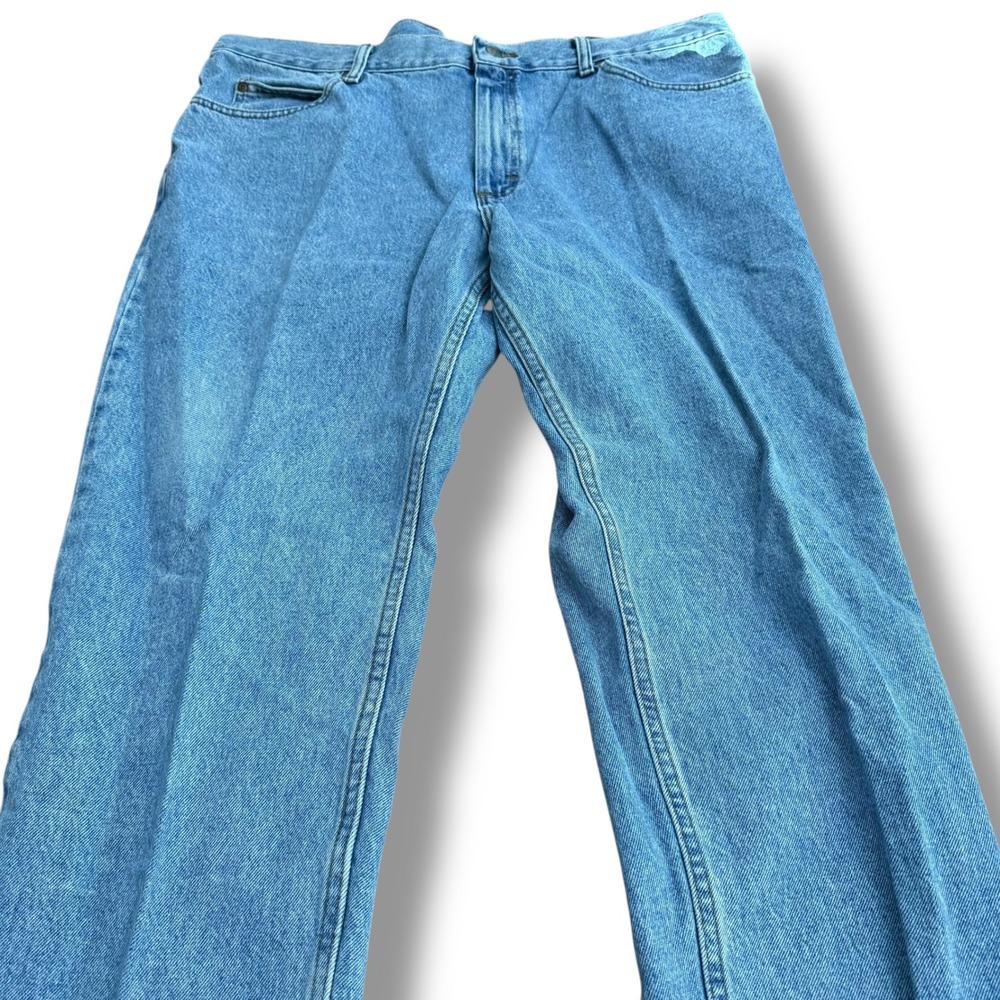 Lee Regular Fit Light Wash Denim Jeans Men's Size 42x30 Cotton - Picture 3 of 9